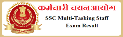 SSC,Multi Tasking Staff Paper II Result- 2020