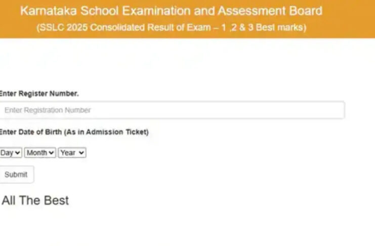 Karnataka SSLC exam 3 result 2025