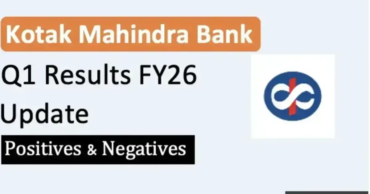 Kotak Mahindra Bank Q1 Results: What the 7% Profit Dip Means for the Business Kotak Mahindra Bank Q1 FY26 Results
