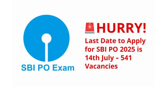 Hurry! Last Date to Apply for SBI PO 2025