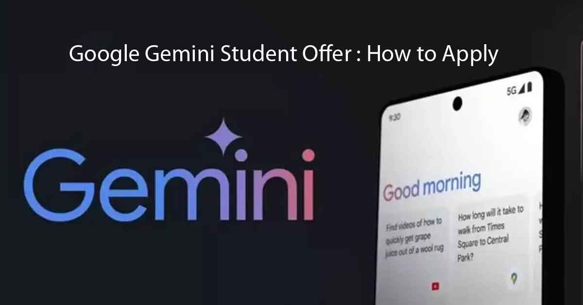 Google gemini student offer