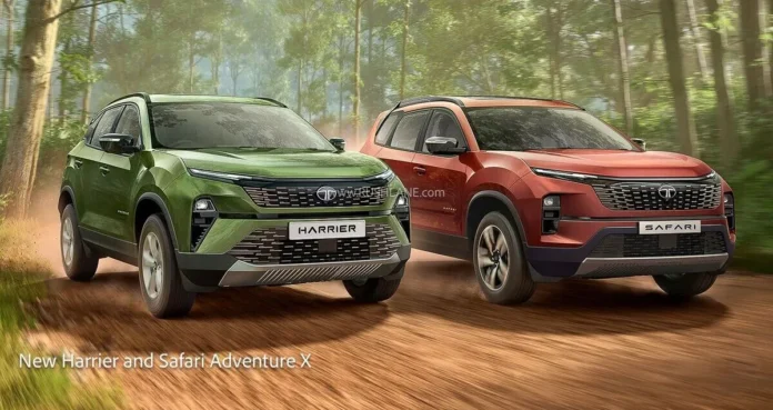 tata safari harrier adventure x launched