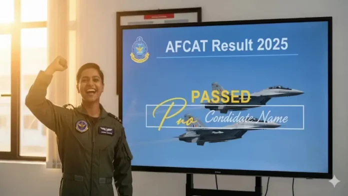 AFCAT Result 2025 declared at afcat.cdac.in