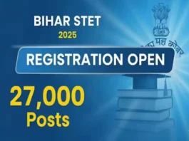 Bihar STET 2025 Registration Open