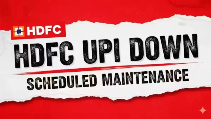 HDFC Bank UPI Down