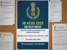 IB ACIO 2025 Recruitment