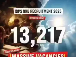 IBPS RRB Recruitment 2025 13217 Vacancies Announced