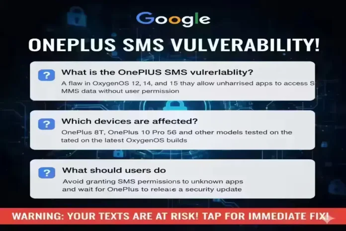 OnePlus SMS vulnerability!