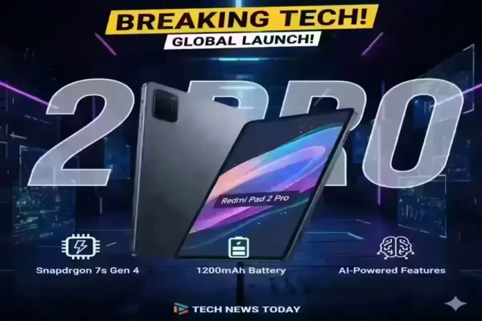 Redmi Pad 2 Pro launched with Snapdragon 7s Gen 4, 12000mAh battery