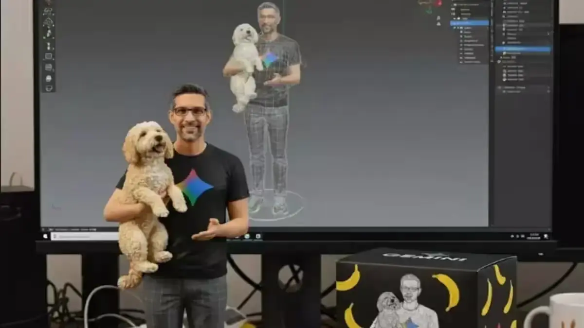 Sundar Pichai Joins Gemini AI Trend with 3D Figurine