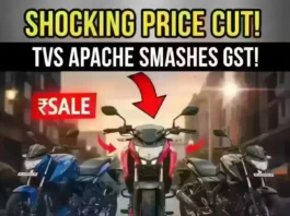 TVS Apache RTR models with a GST