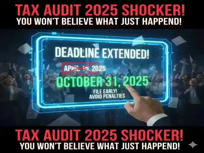 The Tax Audit 2025 Deadline has been Officially Extended