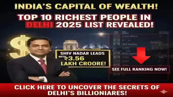 Top 10 Richest People In Delhi 2025