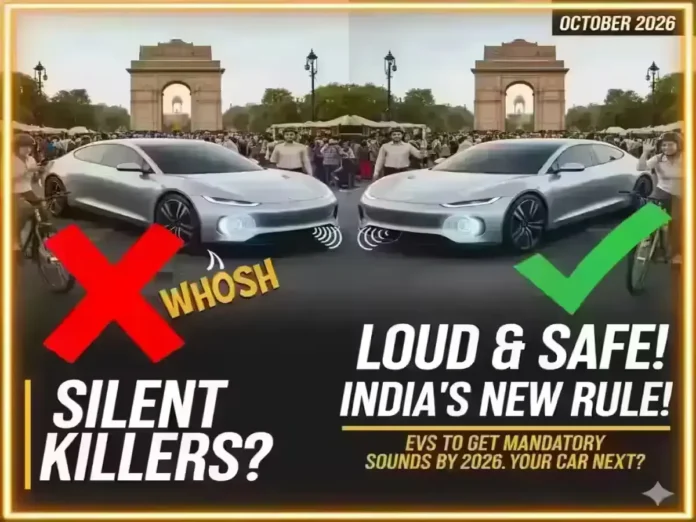 acoustic alert systems in EVs by October 2026