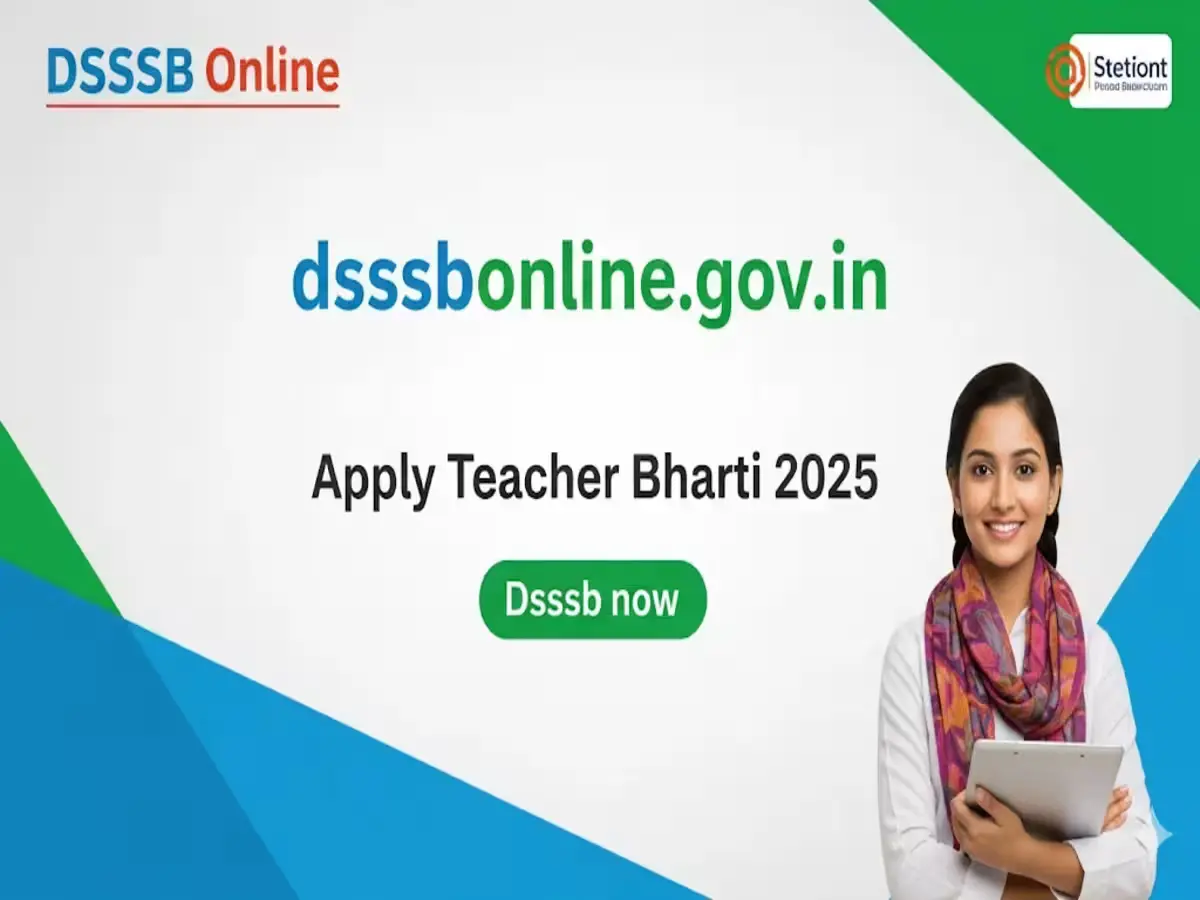1180 DSSSB Teacher Recruitment 2025: Apply from Sept 17; Salary up to ₹1,12,400
