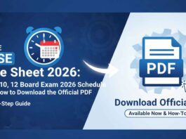 CBSE Date Sheet 2026: Class 10, 12 Board Exam 2026 Schedule PDF