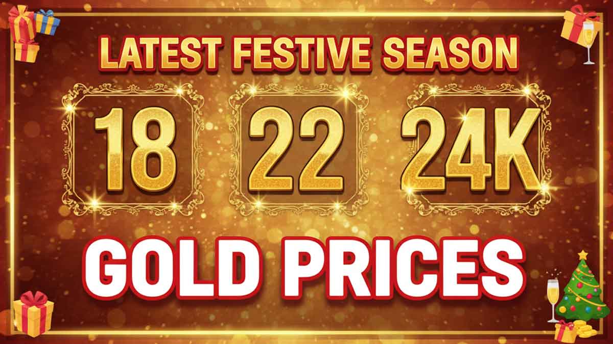 Latest Festive Season 18, 22 and 24k Gold Prices