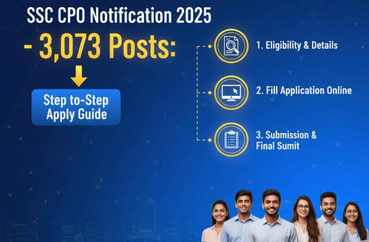 SSC CPO Notification 2025 - 3,073 Posts: Step-by-Step Apply Guide