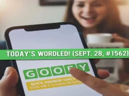 today Wordle September 28, puzzle #1562