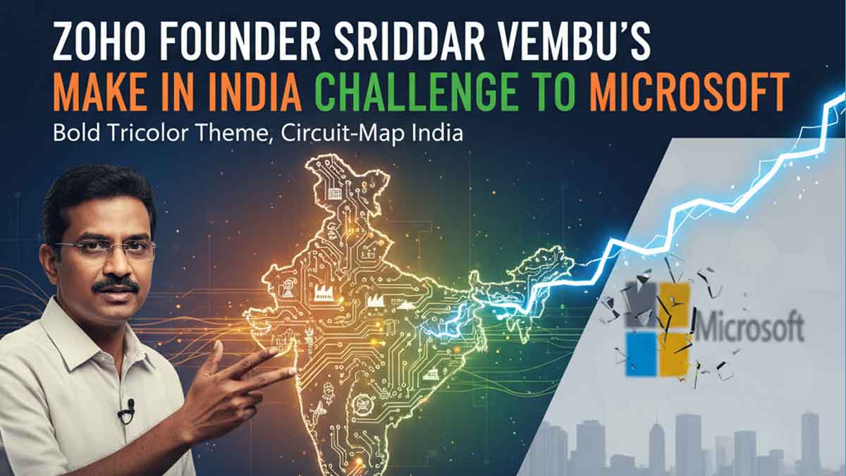 Zoho Founder Sridhar Vembu’s Make in India Challenge to Microsoft