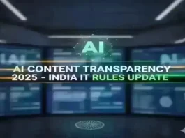 AI content transparency 2025 India IT rules amendment visual