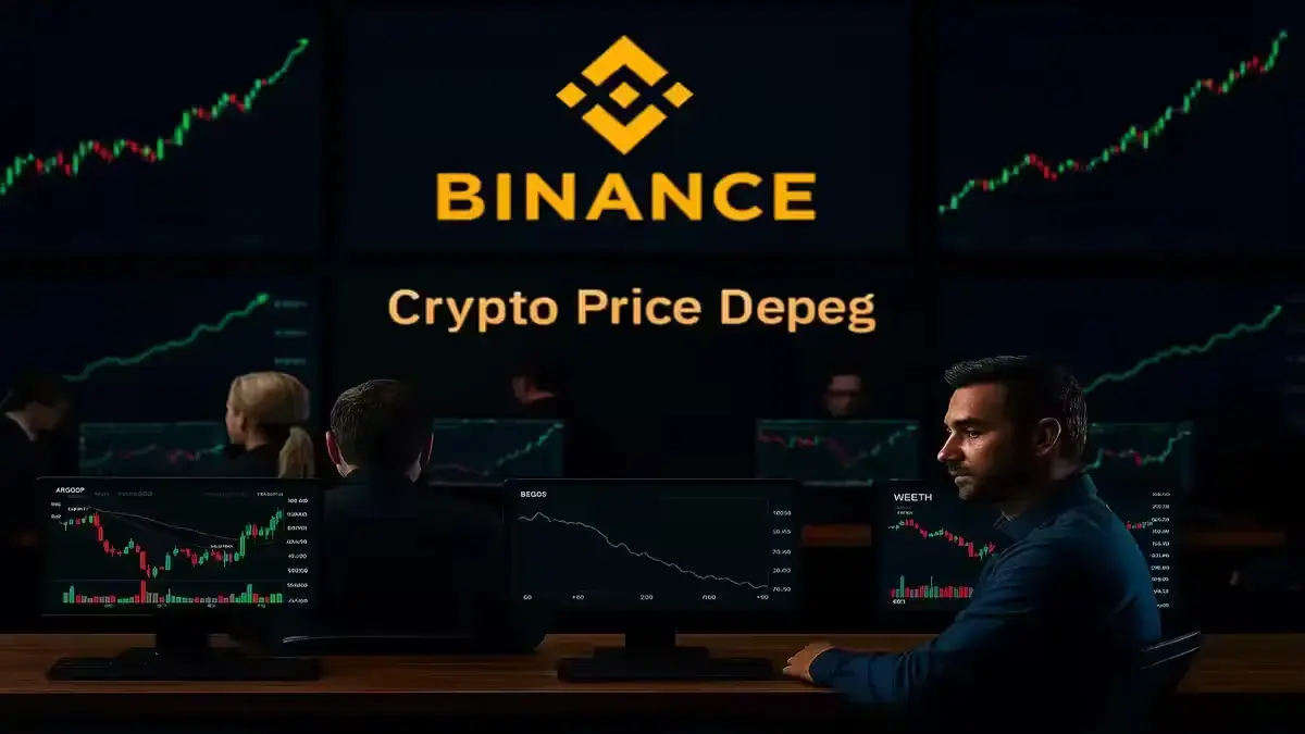 Binance trading floor after compensation announcement