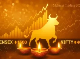 Buy or Sell on Diwali 2025 – Indian stock market live updates with GIFT Nifty rise and festive Muhurat trading session.