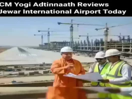 CM Yogi Adityanath reviews Jewar International Airport in Greater Noida