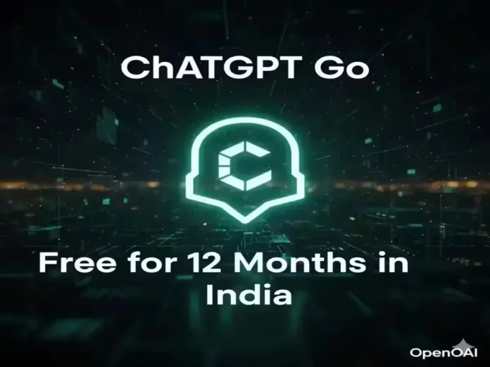 ChatGPT Go free for 12 months offer by OpenAI in India