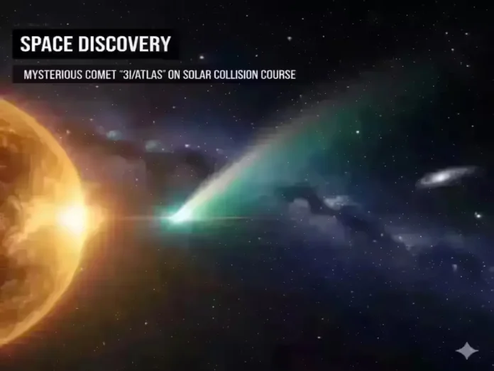 Comet 3I ATLAS Comet 3I ATLAS streaking toward the Sun in October 2025