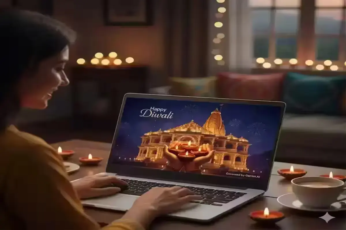 Google Gemini AI Goes Festive: Try These Diwali Prompts for Stunning Photos Create Diwali greeting using Google Gemini AI