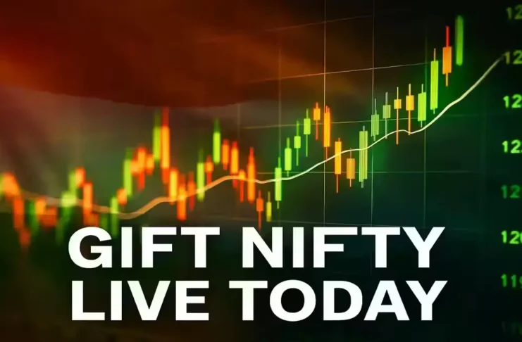 Gift Nifty live today chart and market trend analysis
