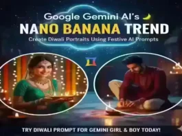 Google Gemini AI Diwali prompt trend image