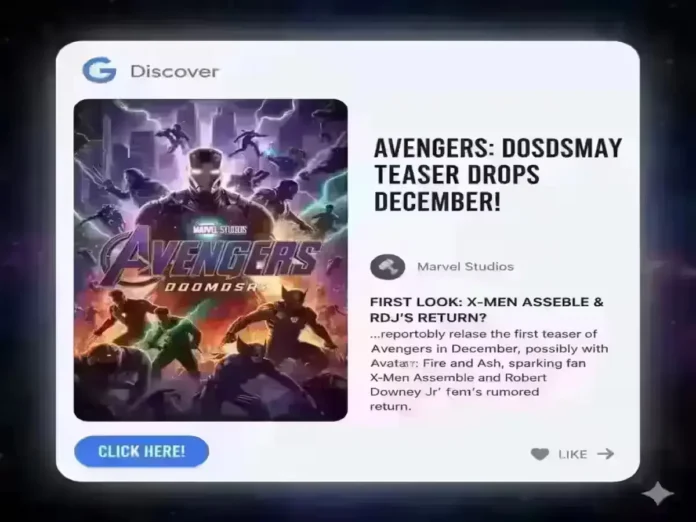 Marvel Studios will reportedly release the first teaser of Avengers Doomsday in December