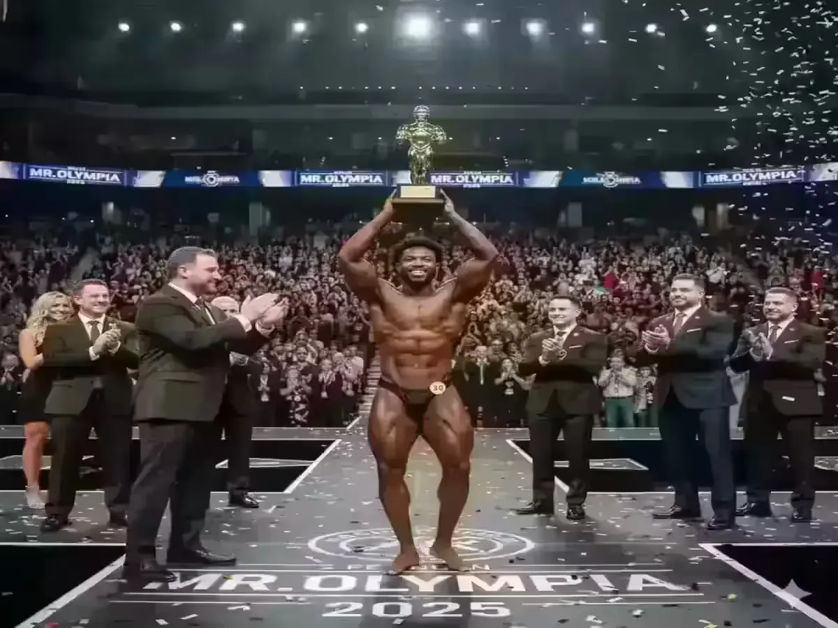 Mr. Olympia 2025: Full Results and Prize Breakdown Keone Pearson receiving Men's 212 Olympia trophy at Mr. Olympia 2025