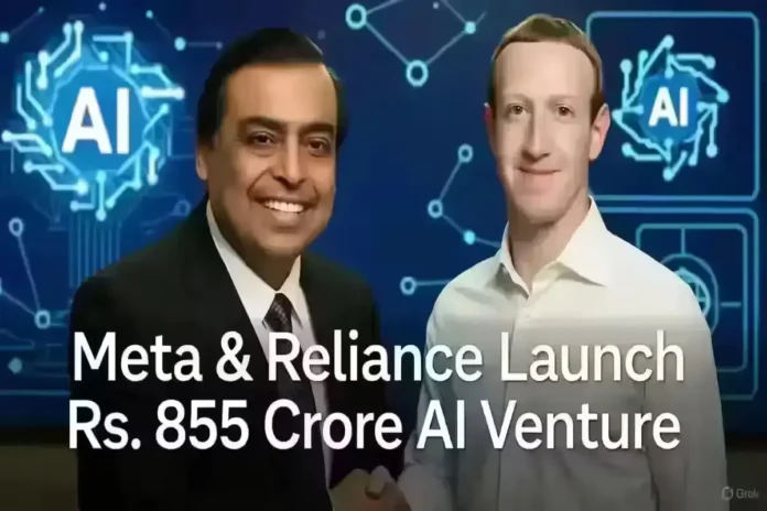 Meta & Reliance Launch Rs. 855 Crore AI Venture Meta and Reliance announce Rs. 855 crore AI venture in India