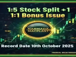 Narmada Macplast Stock Split News