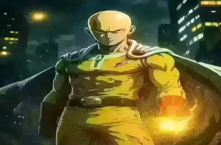 One Punch Man Season 3 official key visual featuring Saitama before the Monster Association battle