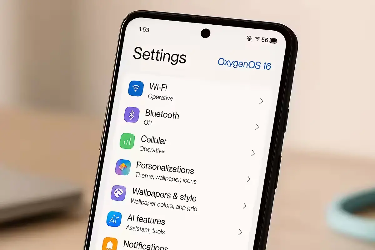 OxygenOS 16 in India: Fresh Design, AI Tools and Performance Upgrades OxygenOS 16 redesigned interface and system layout