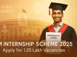 PM Internship Scheme 2025 - Apply for 1.25 Lakh Vacancies in 500 Top Companies