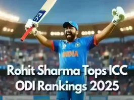 Rohit Sharma celebrates century and tops ICC ODI rankings