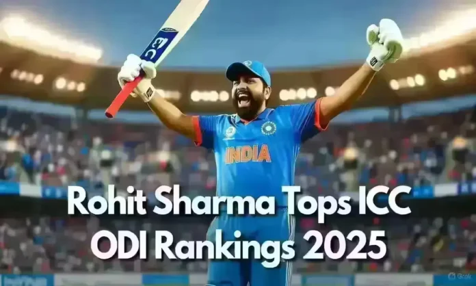 Rohit Sharma Tops ICC ODI Rankings 2025 Rohit Sharma celebrates century and tops ICC ODI rankings
