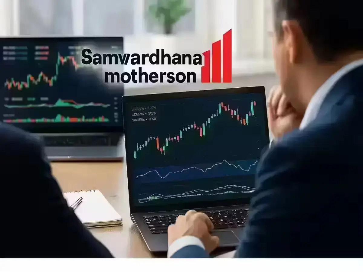Motherson Share Price Jumps 4% After Q2 Earnings Reveal Investors analyzing Samvardhana Motherson stock trends on digital charts
