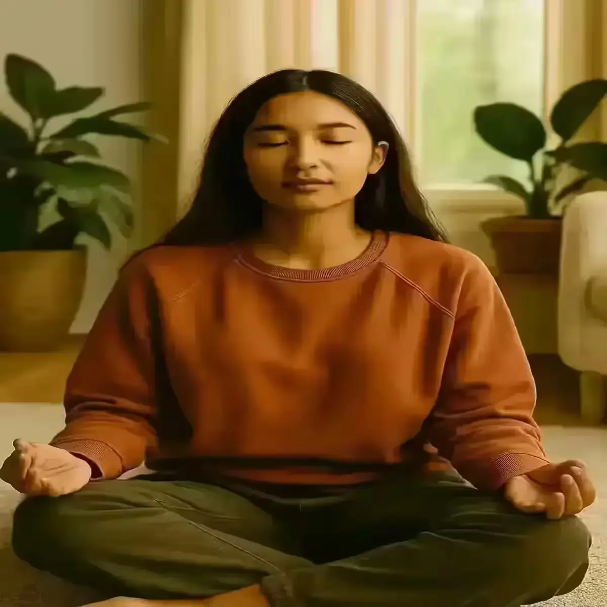 World Mental Health Day: Little Actions That Help Big Time Person practicing meditation for mental wellness and stress relief
