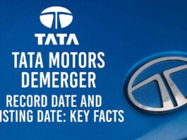 Tata Motors Demerger Record Date and Listing Date: Key Facts
