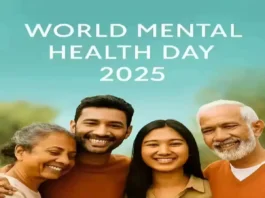 World Mental Health Day 2025 awareness and emotional support illustration
