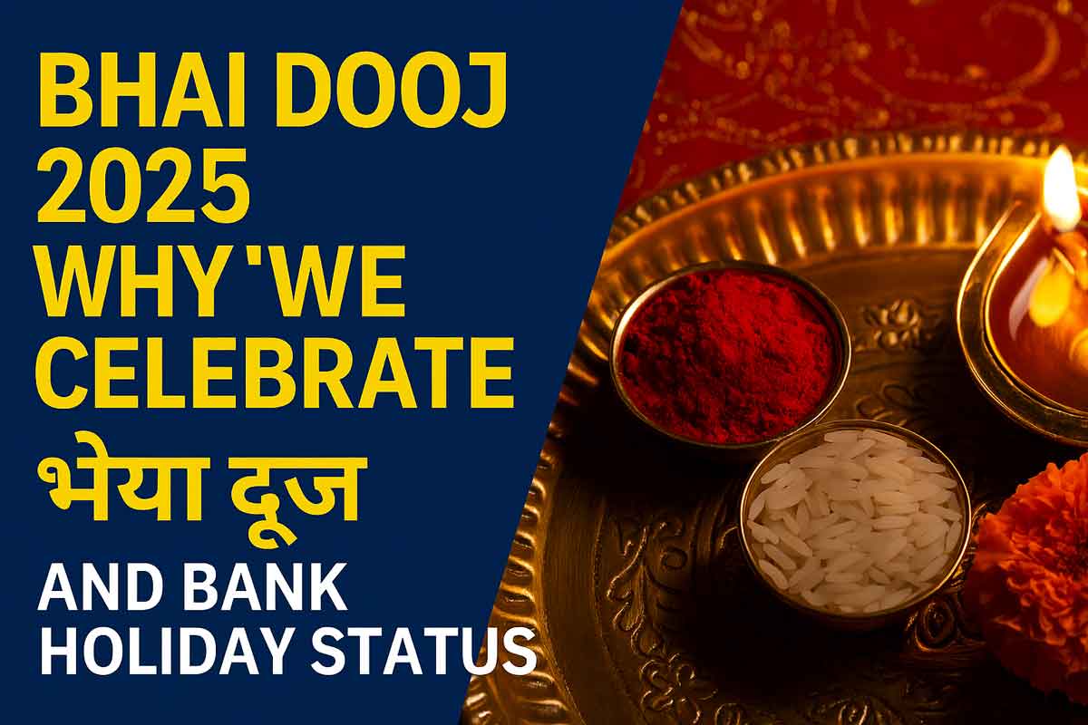 Bhai Dooj 2025 – Why We Celebrate भैया दूज and Bank Holiday Status Bhai Dooj 2025 – Why We Celebrate भैया दूज and Bank Holiday Status
