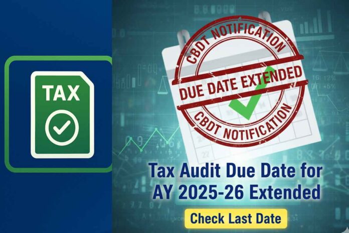 CBDT Notification: Tax Audit Due Date for AY 2025-26 Extended – Check Last Date