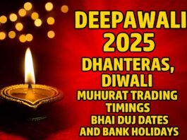 Deepawali 2025: Dhanteras, Diwali, Muhurat Trading Timings, Bhai Duj Dates and Bank Holidays