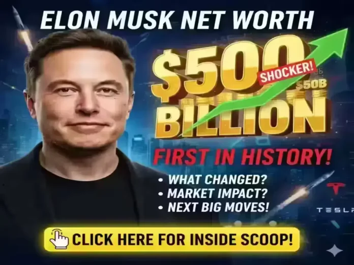 elon musk net worth crosses $500 Billions